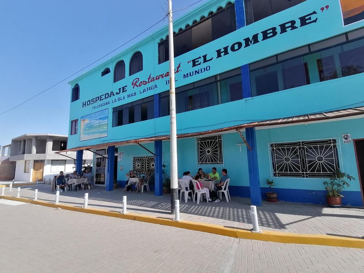 Hospedaje Restaurante El Hombre بويرتو شيكاما المظهر الخارجي الصورة