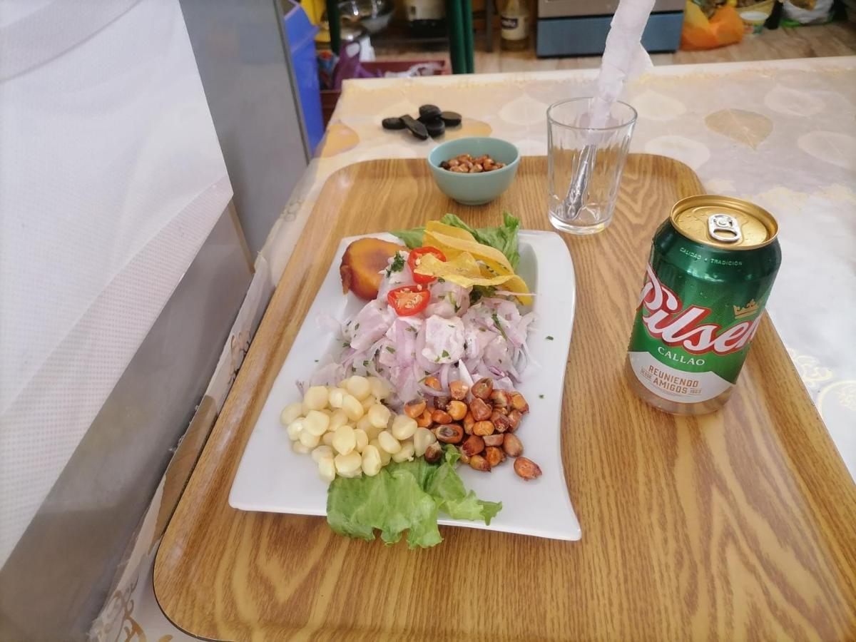 Hospedaje Restaurante El Hombre بويرتو شيكاما المظهر الخارجي الصورة